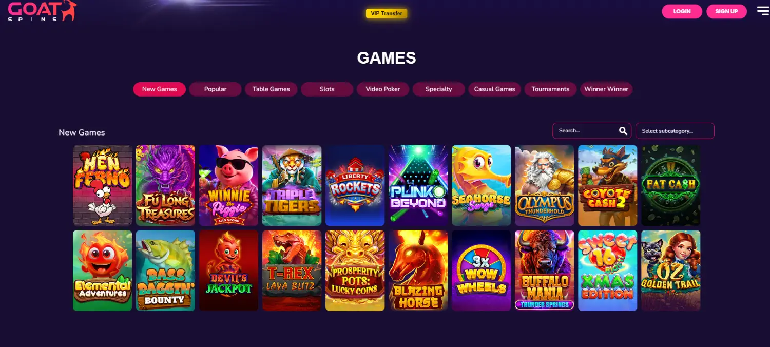 goatspins casino-page