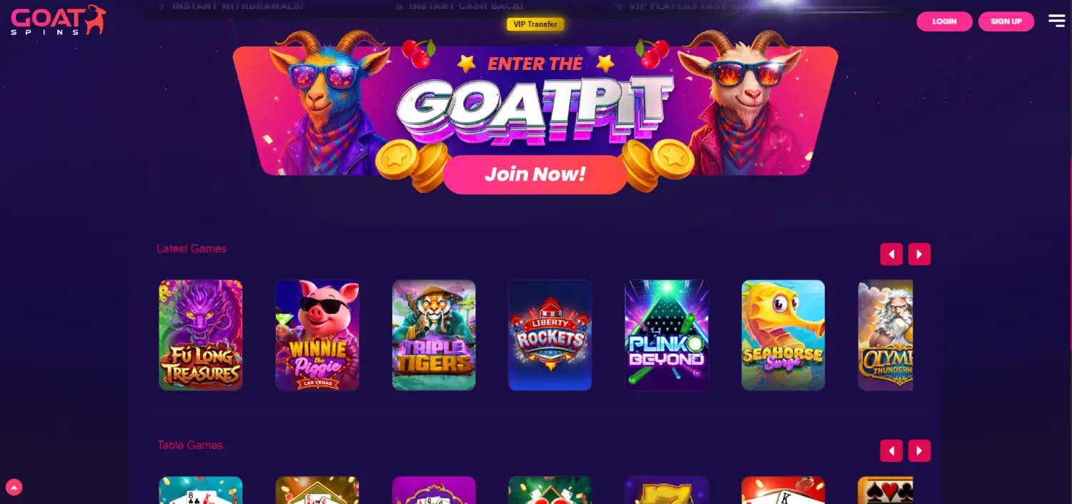 goatspins main-page